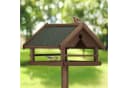 relaxdays Vogelhaus mit Ständer Braunes Tannenholz Bild 3