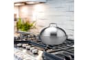 relaxdays Wok Edelstahl mit Deckel Silber Bild 5