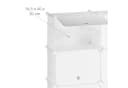 relaxdays Schuhregal Schuhschrank Stecksystem 24 Fächer Weiß Bild 5