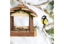 relaxdays Vogelhaus mit Rinde und Moos Naturholz Bild 5
