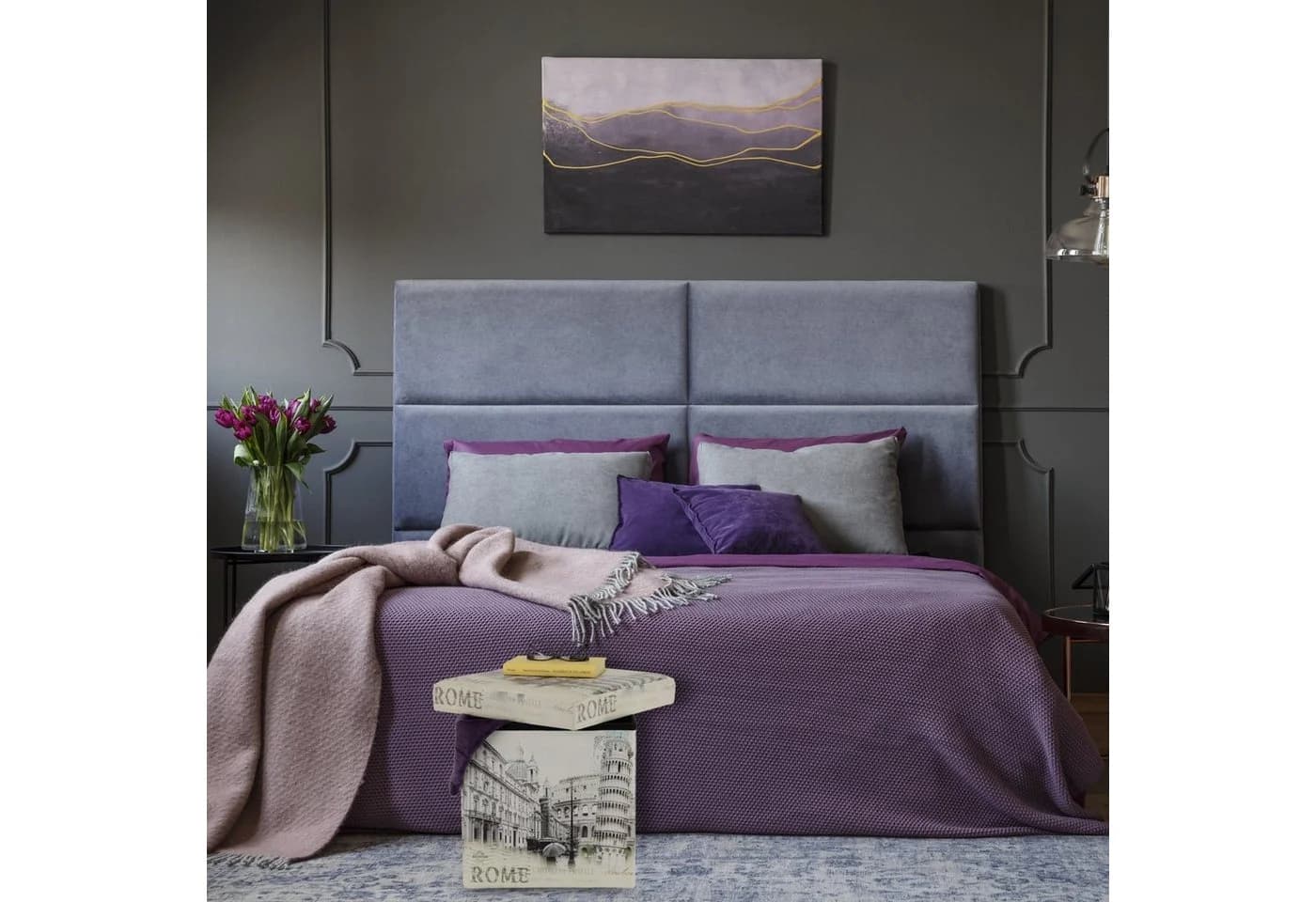 relaxdays Stauraumhocker Vintage Weiß mit Stauraum