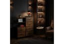 relaxdays Kommode 6 Schubladen Industrial Design Schwarz/Braun Bild 1