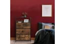 relaxdays Kommode 4 Schubladen Industrial Design Braun Schwarz Bild 1