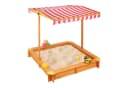 RELAXDAYS Sandkasten mit Dach - Tannenholz mit Sonnenschutz Bild 2