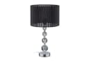 relaxdays Tischleuchte Kristall Schwarz Silber Bild 2