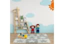 relaxdays Spielmatte Puzzlematte Sterne hellgrau 9-tlg. Bild 1