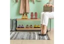 relaxdays Schuhregal 2 Ebenen Bambus Schwarz Bild 3