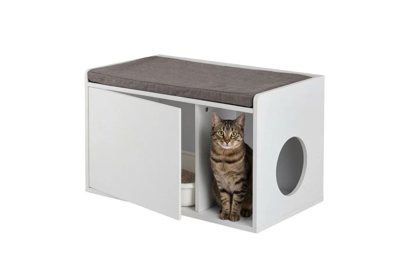 RELAXDAYS Katzenschrank mit Sitzauflage - Bild 2