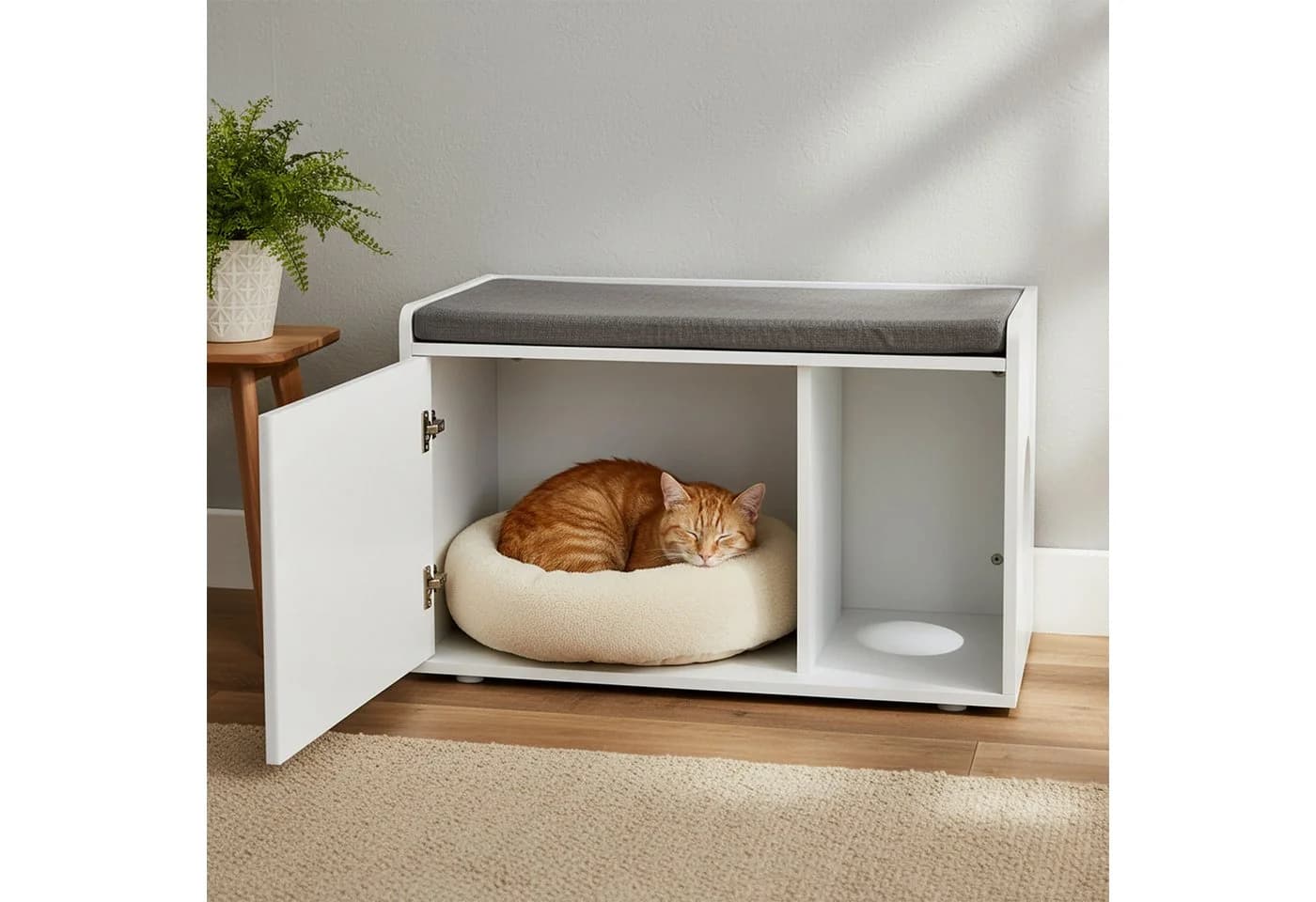 RELAXDAYS Katzenschrank mit Sitzauflage - Bild 3