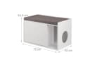 RELAXDAYS Katzenschrank mit Sitzauflage Bild 4