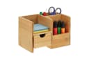 relaxdays Schreibtisch Organizer aus Bambus mit Schublade Bild 2