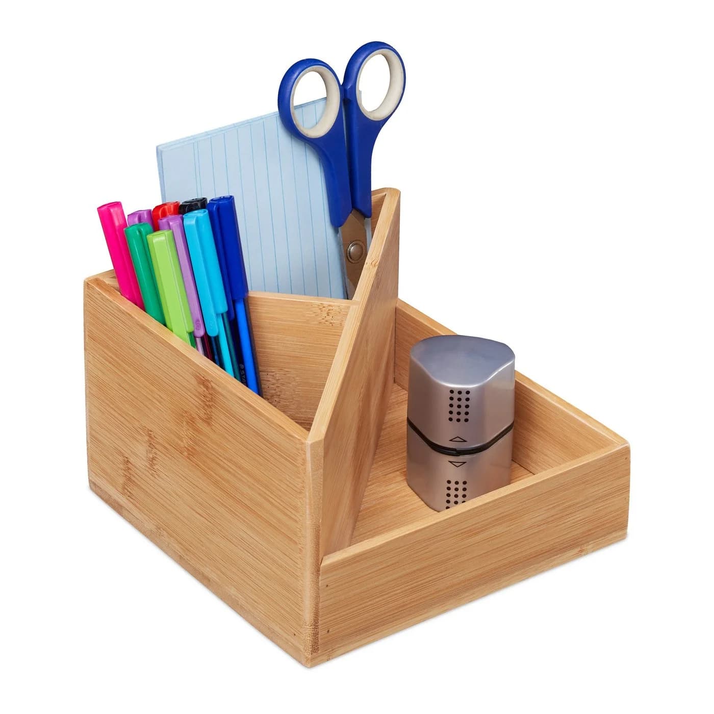 relaxdays Organizer Bambus Stiftehalter Braun - Bild 2