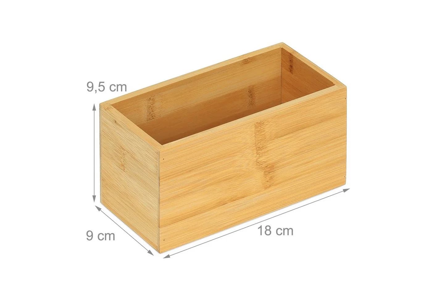 relaxdays Aufbewahrungsbox Bambus Natur Ordnungsbox - Bild 4