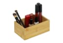 relaxdays Organizer Bambus Box in Quaderform Natur Bild 2