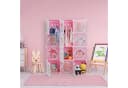 relaxdays Steckregal Kinder Rosa mit Kleiderstangen Bild 1