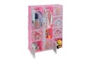 relaxdays Steckregal Kinder Rosa mit Kleiderstangen Bild 2