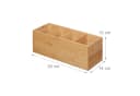 RELAXDAYS Organizer Ordnungsbox aus Bambus 4 Fächer Natur Bild 4