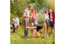 relaxdays Klapptisch Weiß Bambus Beistelltisch Bild 3
