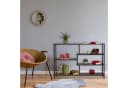 relaxdays Standregal Industrial Style 5 Ebenen Braun/Schwarz Bild 1
