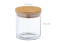 relaxdays Vorratsglas 9er Set Glas mit Bambusdeckel 500 ml Bild 4