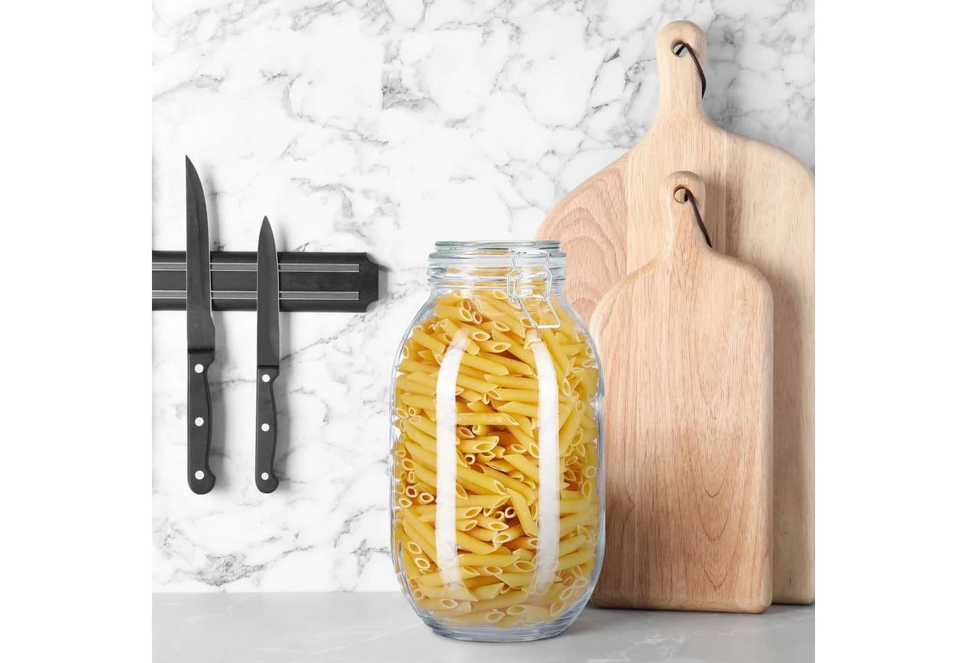 relaxdays Einmachglas 3 Liter Glas Bügelverschluss Transparent