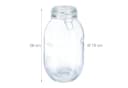 relaxdays Einmachglas 3 Liter Glas Bügelverschluss Transparent Bild 4