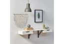 relaxdays Makramee Wandbehang Creme Handgeknüpft Boho Stil Bild 1