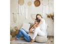 relaxdays Makramee Wandbehang Creme Handgeknüpft Boho Stil Bild 3