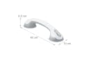 relaxdays Haltegriff mit Saugnapf Weiß Grau Bild 4