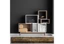 relaxdays Aufbewahrungskorb 2er Set Grau mit Deckel Kunststoff Flechtoptik Bild 1