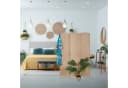 relaxdays Paravent in Natur 3-teilig Faltbar Bild 1