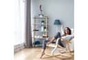 relaxdays Aufbewahrungskorb 3er Set Bambus Weiß/Beige Bild 3