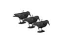 relaxdays Krähen-Attrappe Vogelschreck 3er Set Schwarz Bild 2