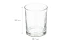 relaxdays Teelichthalter Teelichtgläser Transparent 12er Set Glas Bild 4