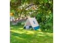 relaxdays Spielzelt Flaches Tipi-Zelt Blau/Weiß Bild 5