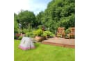 relaxdays Tipi-Zelt für Kind Weiß-Rosa Bild 5