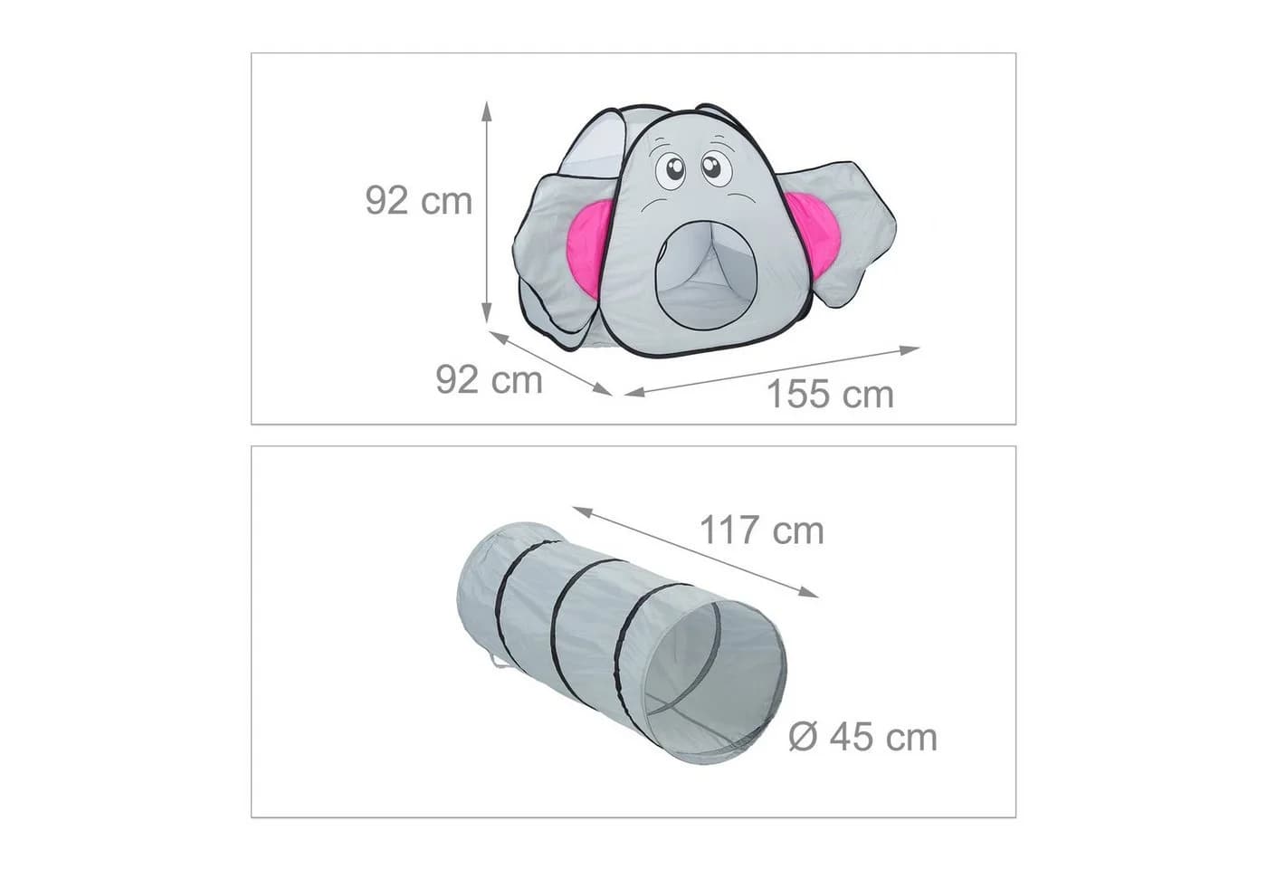 relaxdays Spielzelt Pop Up Elefant - Bild 4