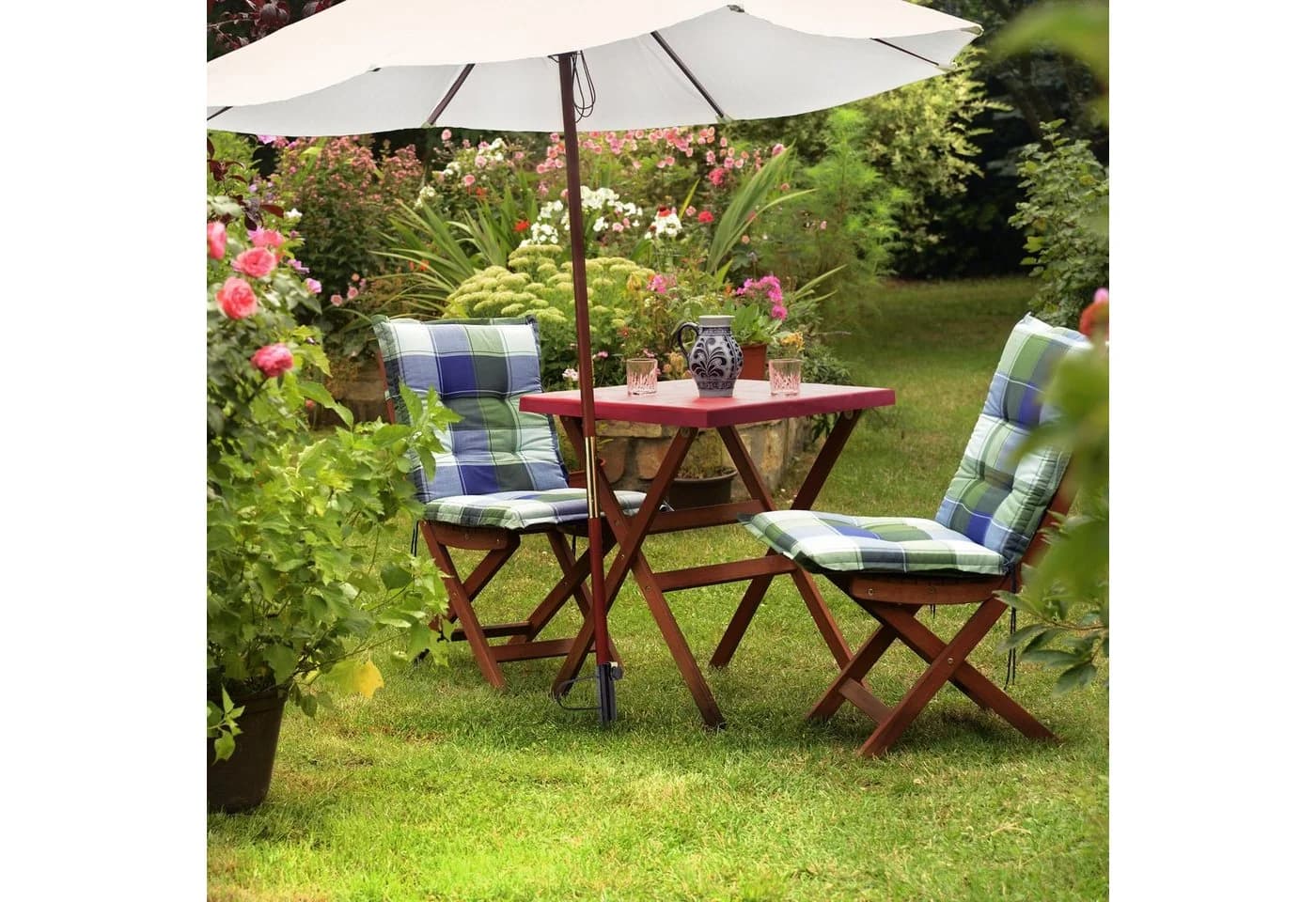 relaxdays Sonnenschirmhalterung Rasendorn Schwarz - Bild 5