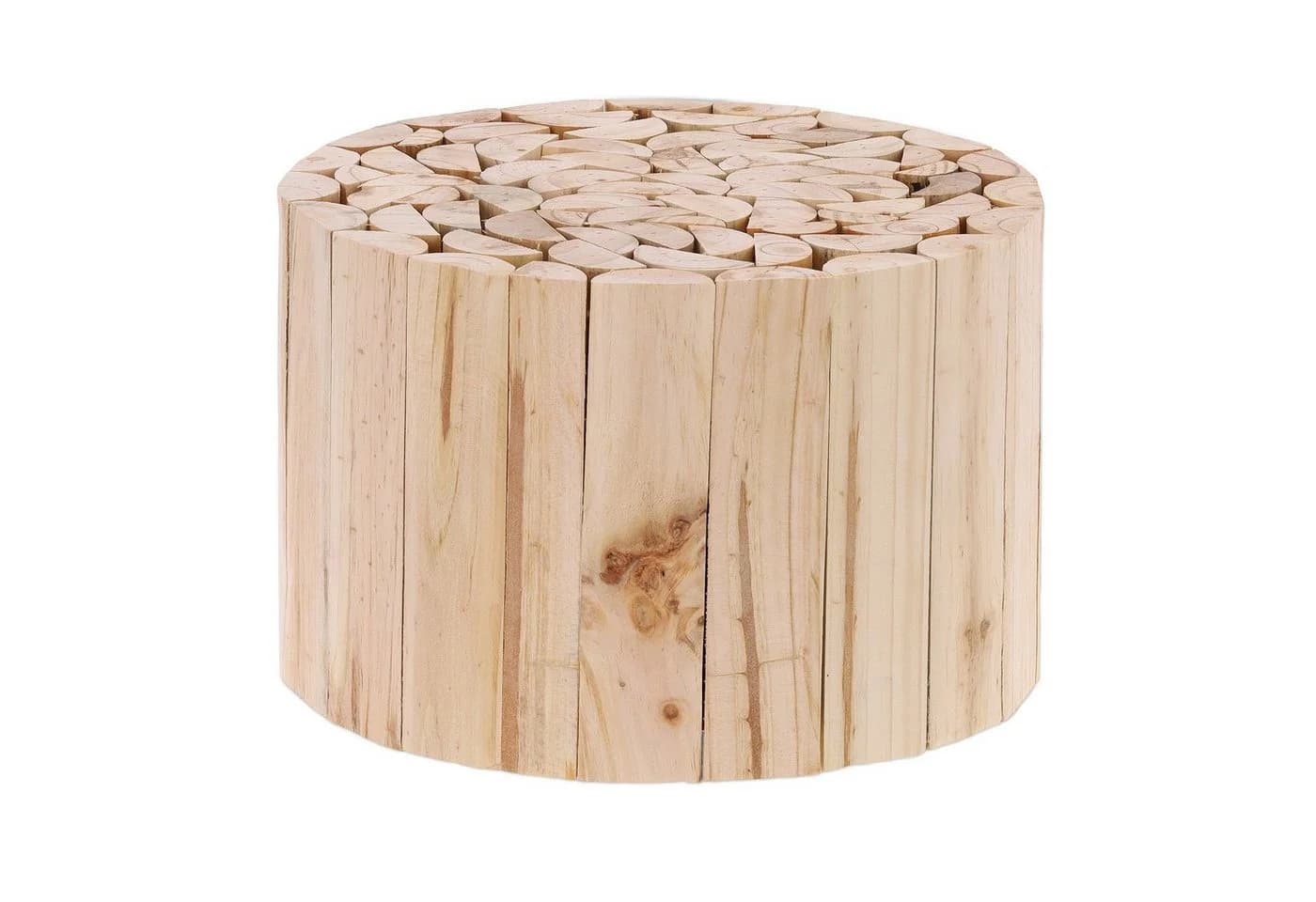 RELAXDAYS Blumenhocker Natur Tannenholz Mosaik-Design - Bild 2