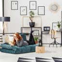 RELAXDAYS Blumenhocker Natur Tannenholz Mosaik-Design Bild 3