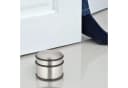 relaxdays Bodentürstopper Edelstahl 4er Set Silber Schwarz Bild 1