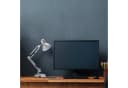 relaxdays Schreibtischlampe Retro silber/schwarz mit Gelenkarm Bild 1