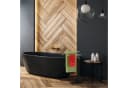 relaxdays Handtuchständer Stehend Schwarz Silber mit 2 Stangen Bild 5