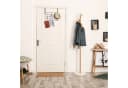 relaxdays Türgarderobe Schwarz 10 Haken Türhakenleiste Bild 1