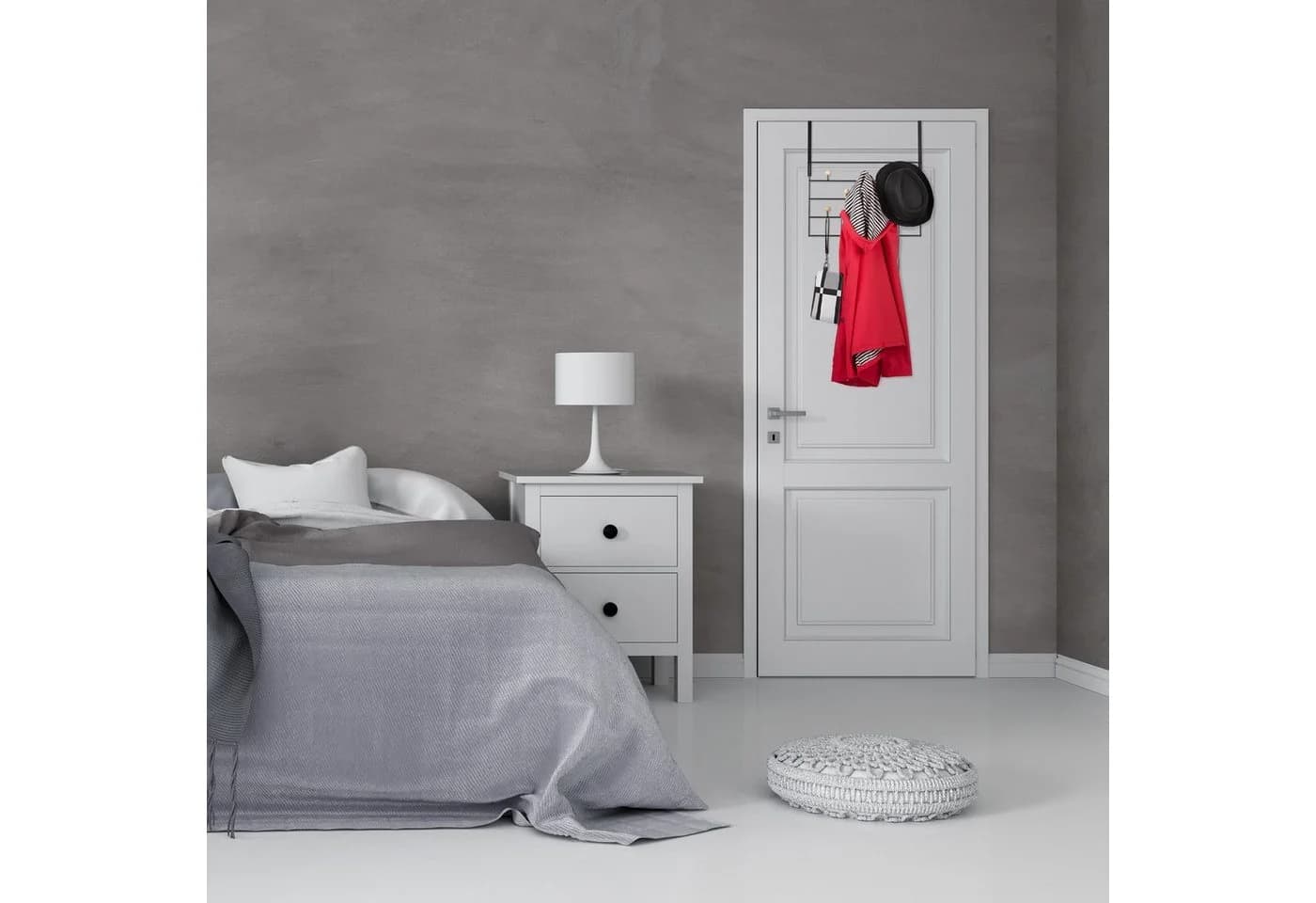 relaxdays Türgarderobe Schwarz 10 Haken Türhakenleiste - Bild 5