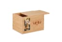 relaxdays Holzkiste Tierurne aus Bambus Natur Bild 2