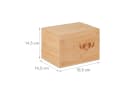 relaxdays Holzkiste Tierurne aus Bambus Natur Bild 4