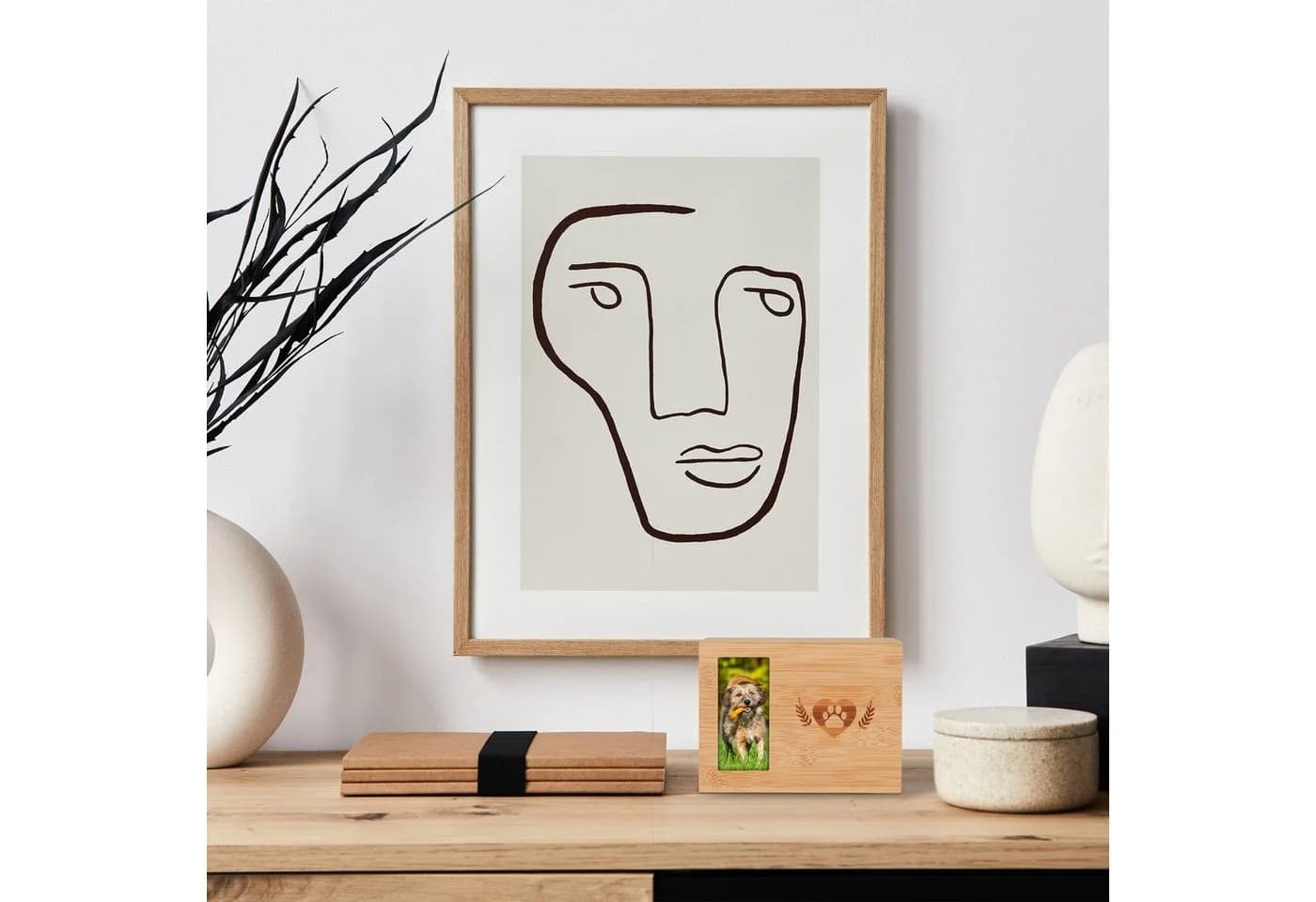 relaxdays Holzkiste Tierurne aus Bambus Natur - Bild 5