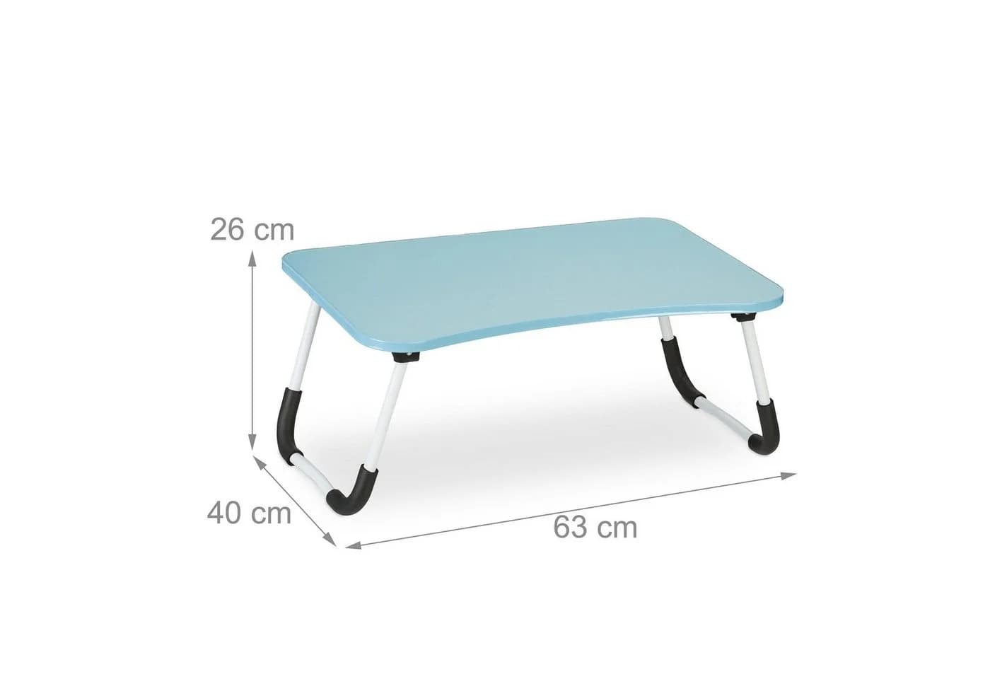 relaxdays Laptoptisch Hellblau Zusammenklappbar mit Eisengestell - Bild 4