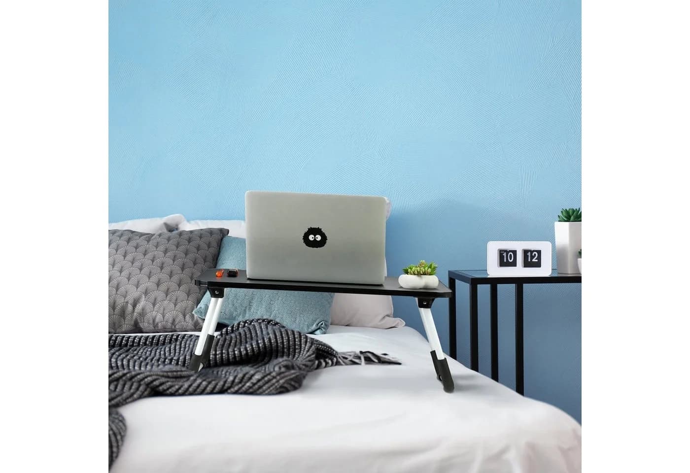 relaxdays Laptoptisch Schwarz - Klapptisch für Bett und Couch - Bild 5
